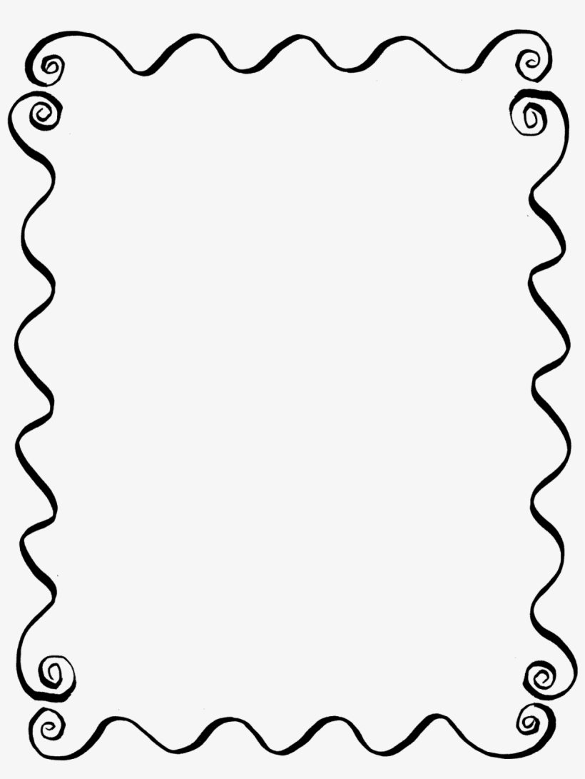 Digital Hand Drawn Frame Line Art Download - Border Line Drawing, transparent png #3421620