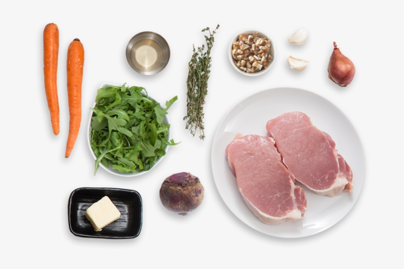 Center-cut Pork Chops With Warm Beet, Carrot & Walnut - Chef Masterpiece Mpm0282 Personalized Slate Serving, transparent png #3421862