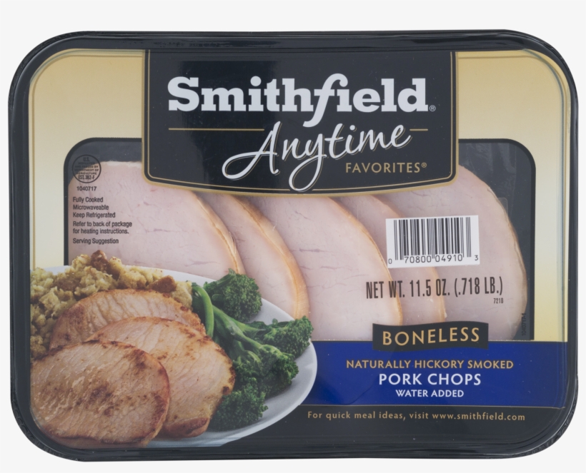 Smithfield® Anytime Favorites™ Boneless Hickory Smoked - Smithfield Anytime Favorites Pork, Boneless, Hickory, transparent png #3422247