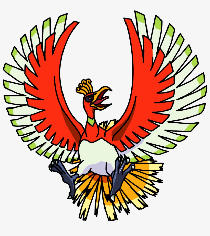 250ho-oh Os Anime 2 - Ho Oh Pokemon Png, transparent png #3422416