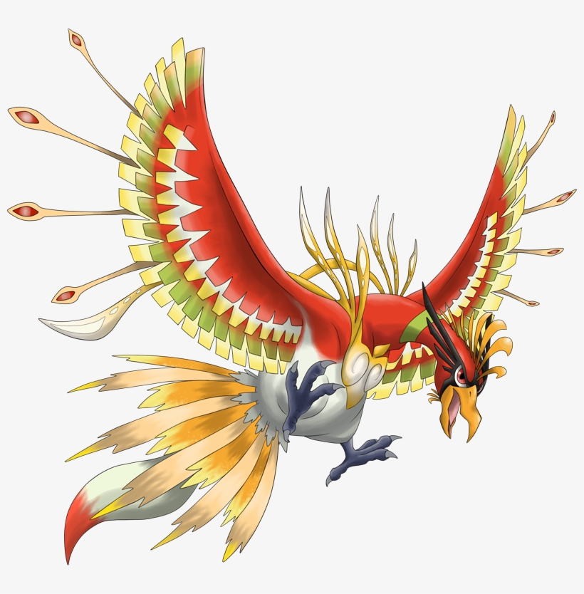 Mega Ho Oh Pokédex, transparent png #3422483