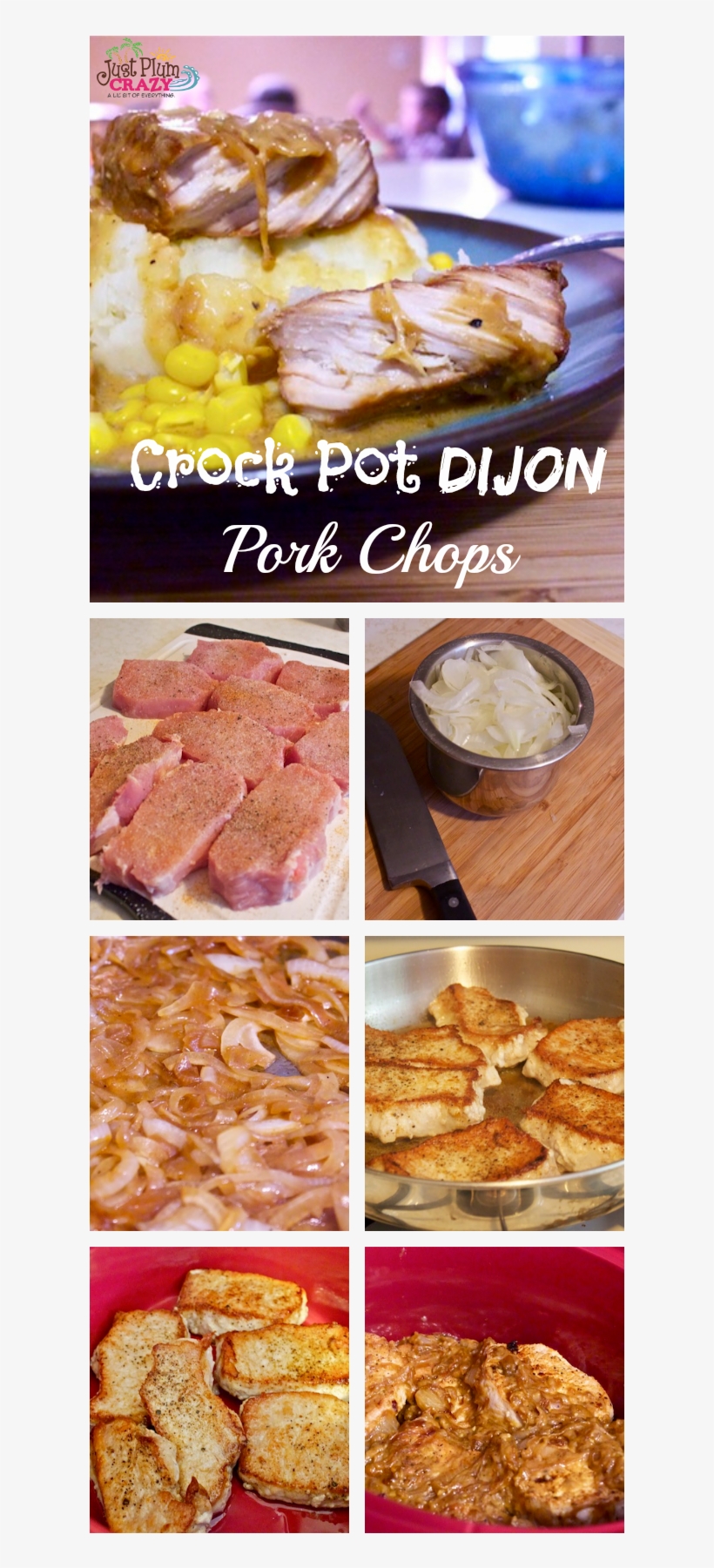 Crock Pot Pork Chops With Caramelized Onion & Dijon - Banana Bread, transparent png #3422846