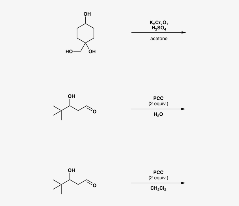 Oh H2so4 Acetone Ho Oh Oh Pcc H Oh Pcc Diagram Free Transparent Png Download Pngkey