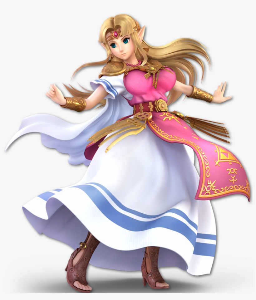 Thicc Zelda Super Smash Bros Ultimate By Thiccerwaifus-dcejwi3 - Super Smash Bros Ultimate Zelda, transparent png #3422917