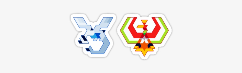 Trixel Lugia & Ho-oh By Etall - Ho Oh Lugia Symbol, transparent png #3422935
