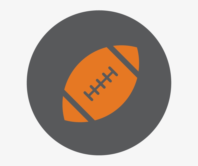 Sports Field Icon - Rugby Ball, transparent png #3423062