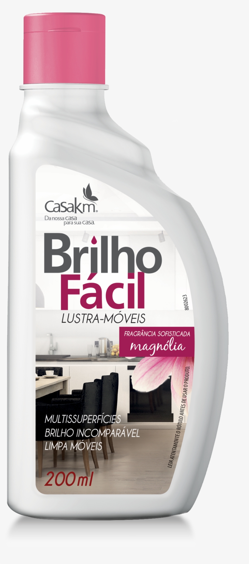 Brilho Fácil Lustra-móveis Multissuperfícies - Lustra Moveis Brilho Facil 200ml Magnólia, transparent png #3423265