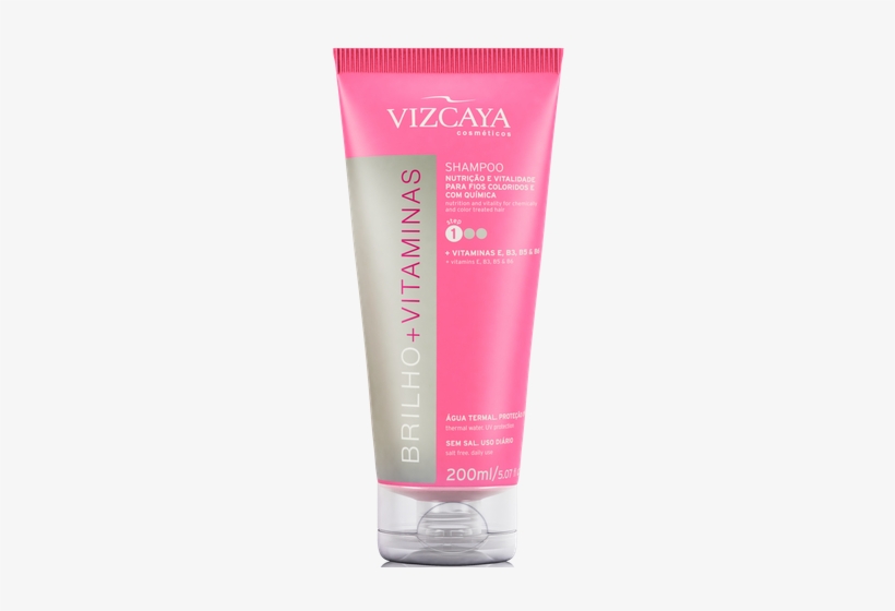 Shampoo Vizcaya Brilho Vitaminas - Shampoo, transparent png #3423577