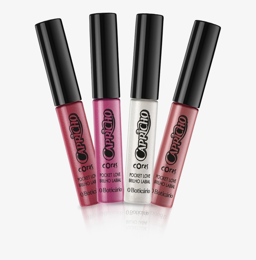 Capricho Cores Pocket Brilho Labial Foi Desenvolvido - Lip Gloss, transparent png #3423625