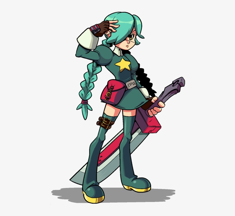 Annie And Sol Badguy Drawn By Binarypen - Skullgirls Annie, transparent png #3423962