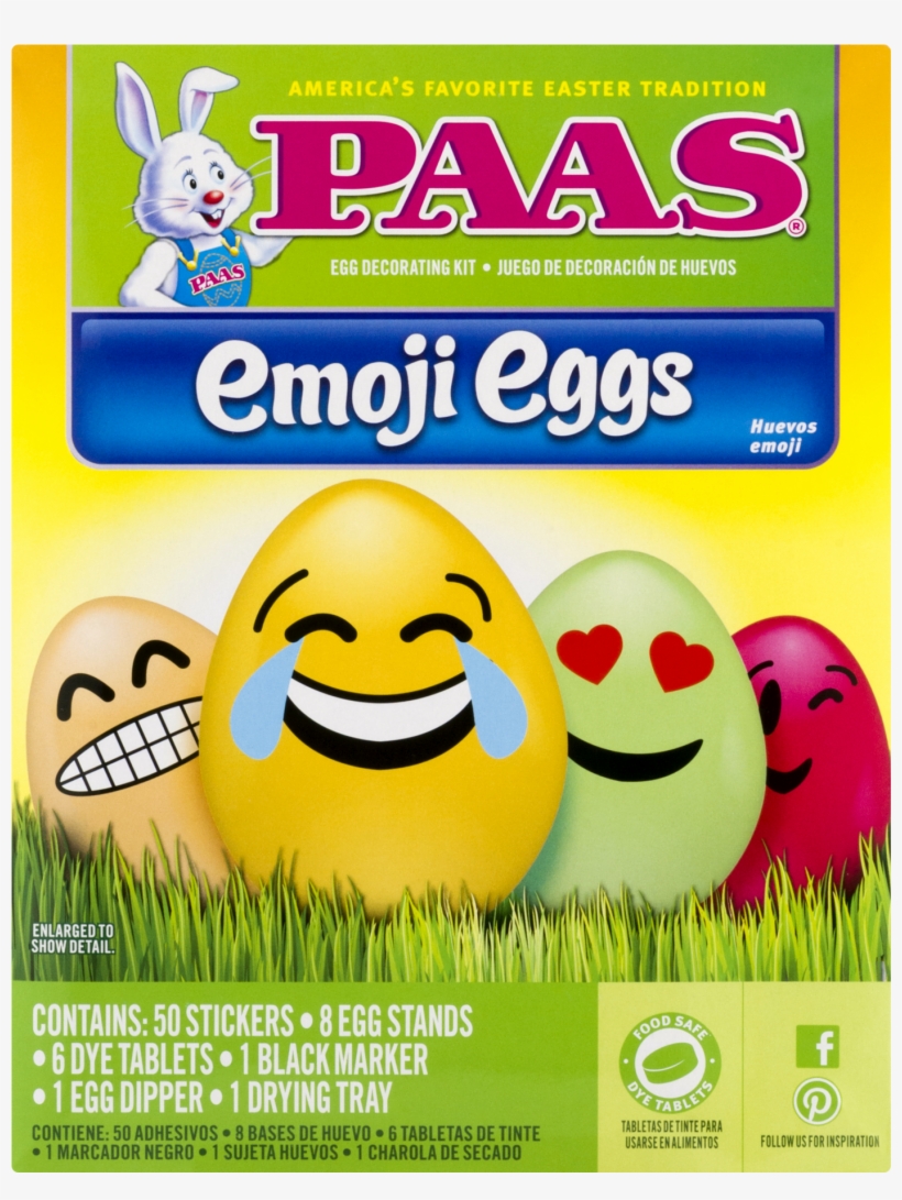 Paas Emoji Eggs Easter Egg Decorating Kit, transparent png #3424385