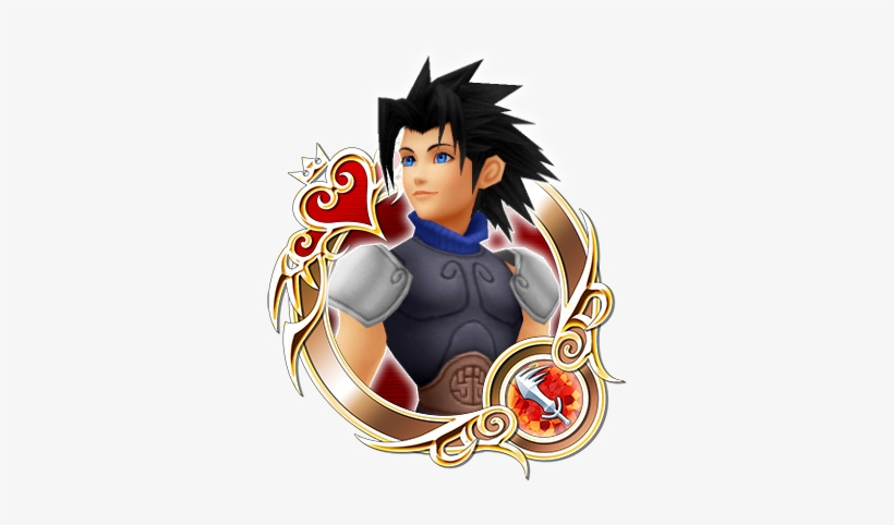 Zack A - Kingdom Hearts Zack Medal, transparent png #3424738