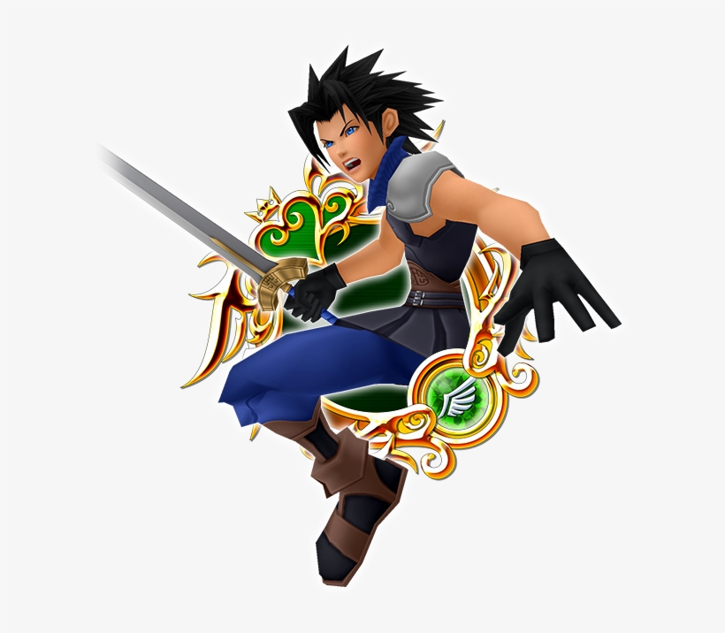 Hd Zack - Zack Kingdom Hearts, transparent png #3424764