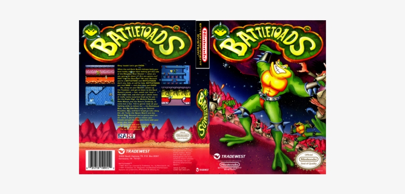 Battletoads Nes Box Art, transparent png #3424766