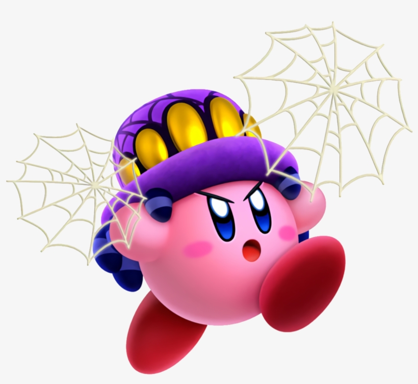 Spider Is One Of Kirby's Copy Abilities, First Appearing - Kirby Star Allies Spider, transparent png #3424880
