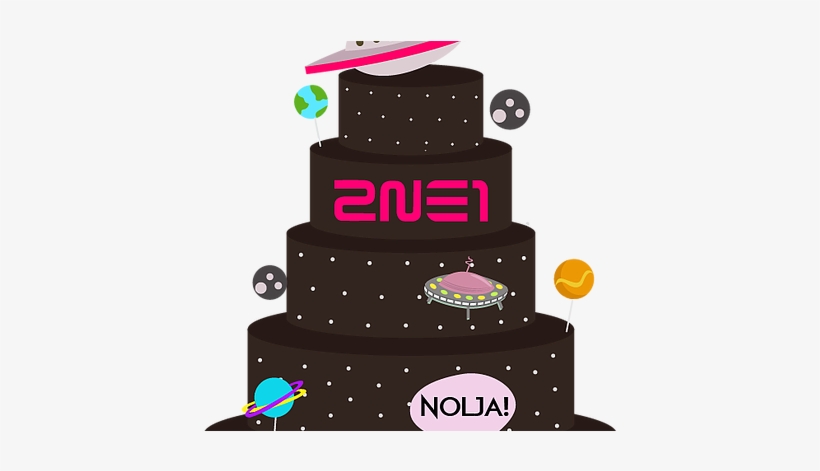 2ne1 Cakes-02 - 2ne1, transparent png #3425559
