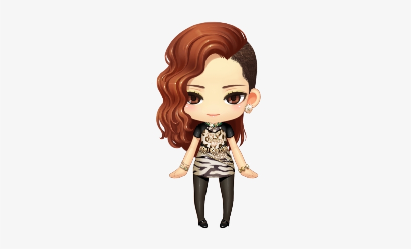 2ne1 Chibi Dara, transparent png #3425699