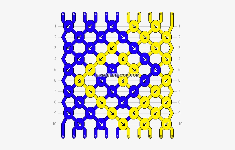 Download Preview - Friendship Bracelet Pattern Yin Yang, transparent png #3425915