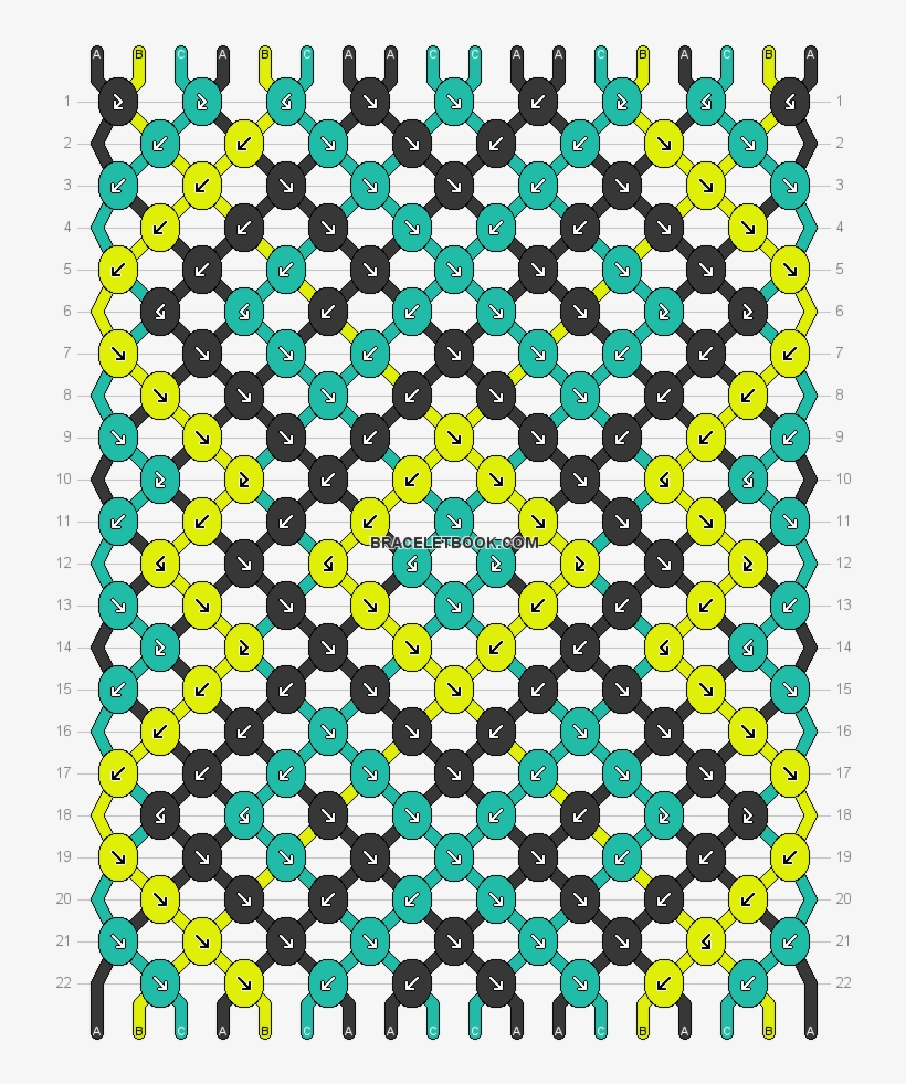 Download Preview - Friendship Bracelets Diamond Pattern, transparent png #3426027