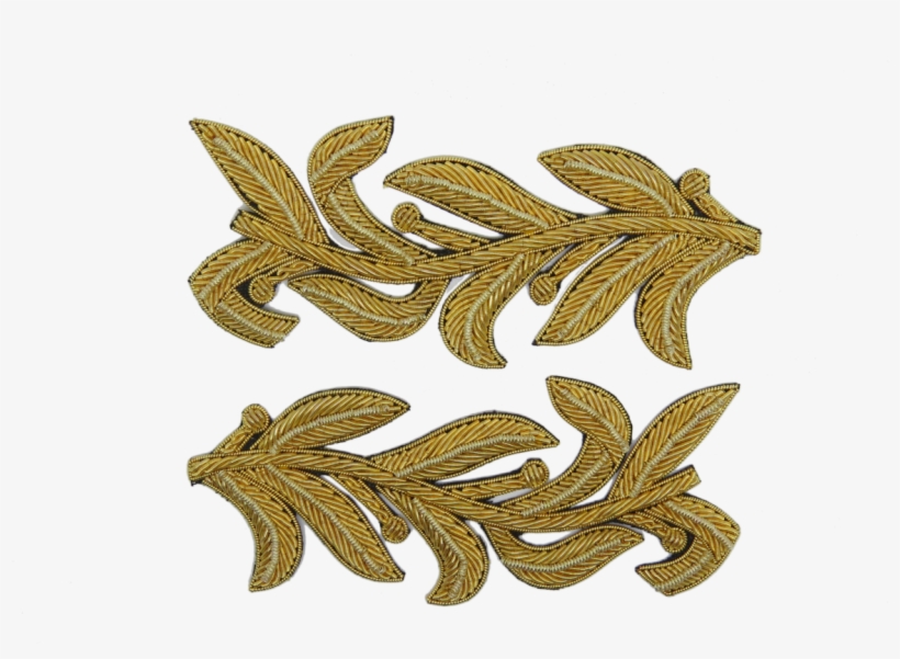 Repeat Pattern Laurel Leaf Gold - Motif, transparent png #3426366