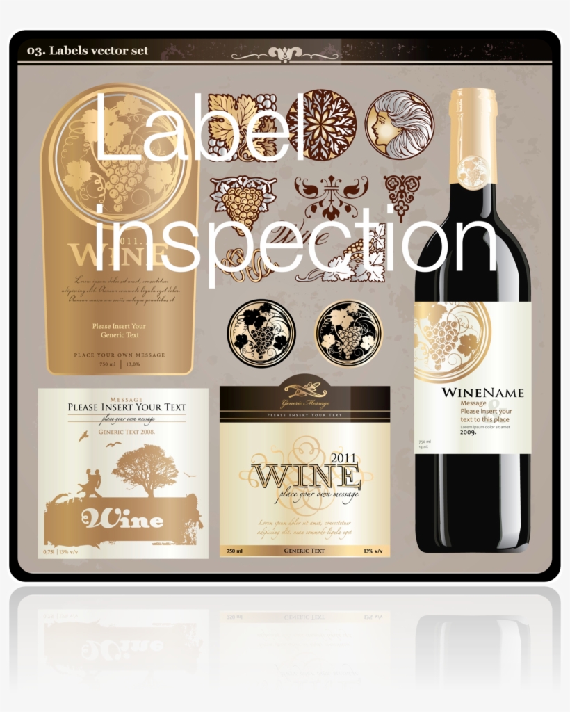 Label Inspection - Vector Label Wine, transparent png #3426937