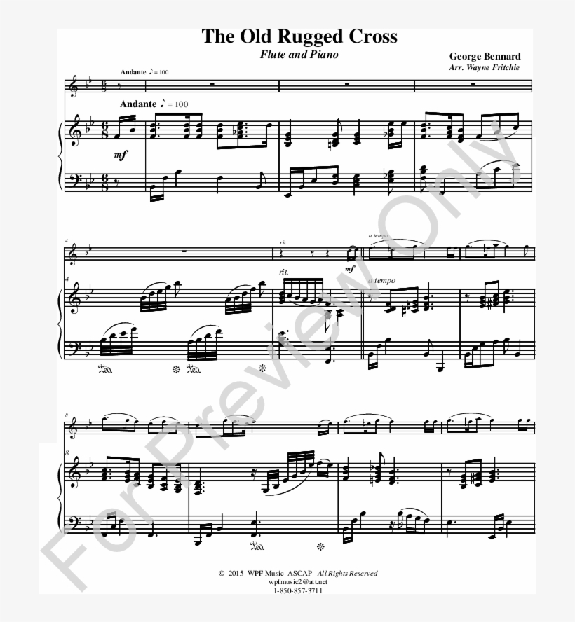 The Old Rugged Cross Thumbnail - Ноты Для Скрипки Современных Песен, transparent png #3427045