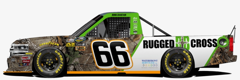 Rugged Cross Blinds Left Side Atlanta 17′ - Ken Schrader 66 Truck, transparent png #3427395