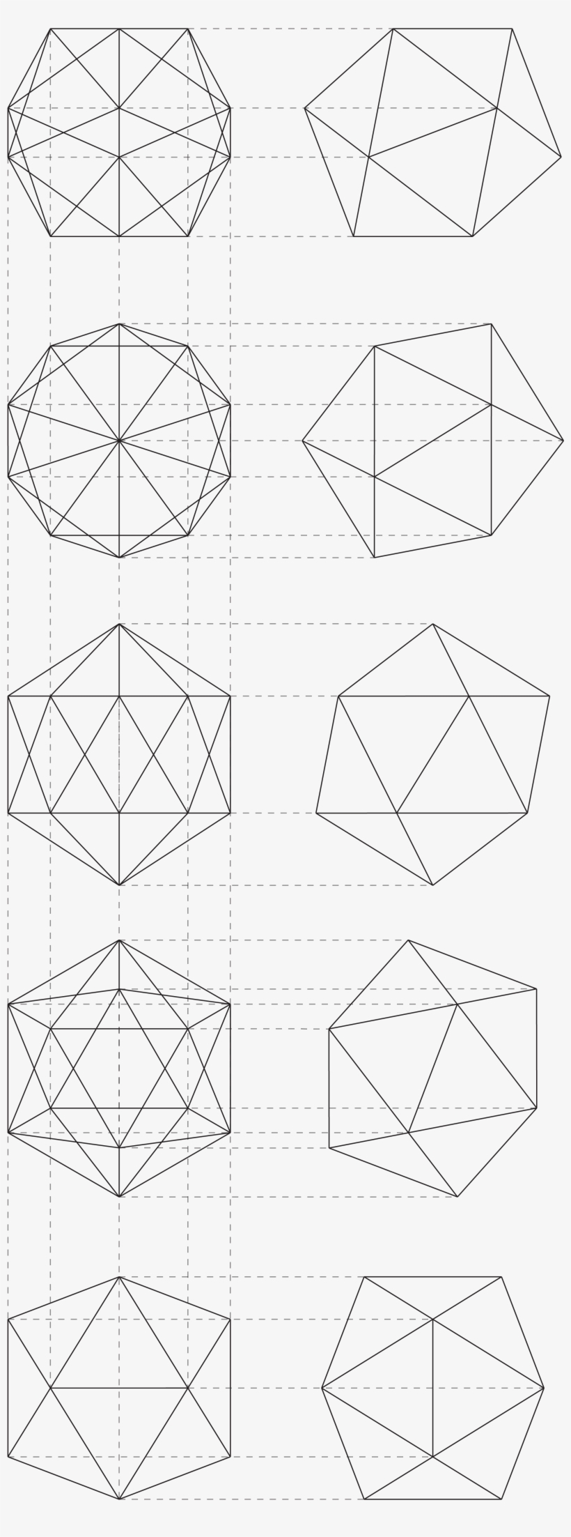 The Rotation Of A Regular Icosahedron Through Each - Triangle, transparent png #3427416