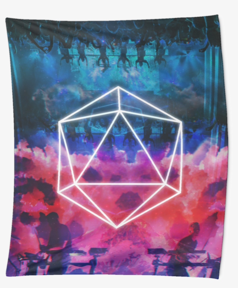 Icosahedron The Upside Down Music Fest Tapestry - Bloom Odesza, transparent png #3427436