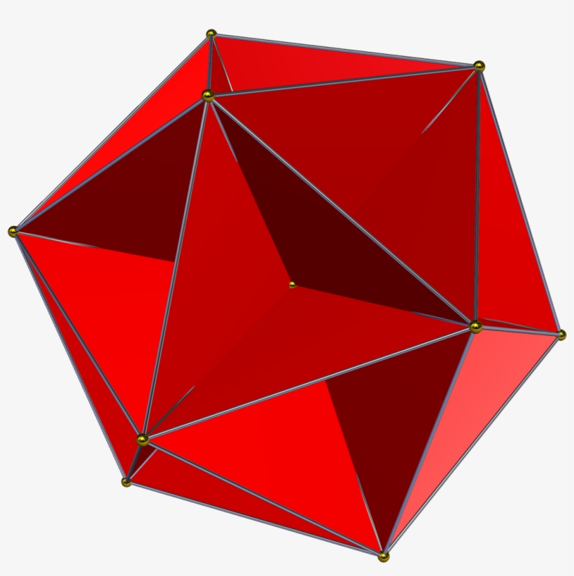 Pyramid Excavated Icosahedron - Triangle, transparent png #3427485