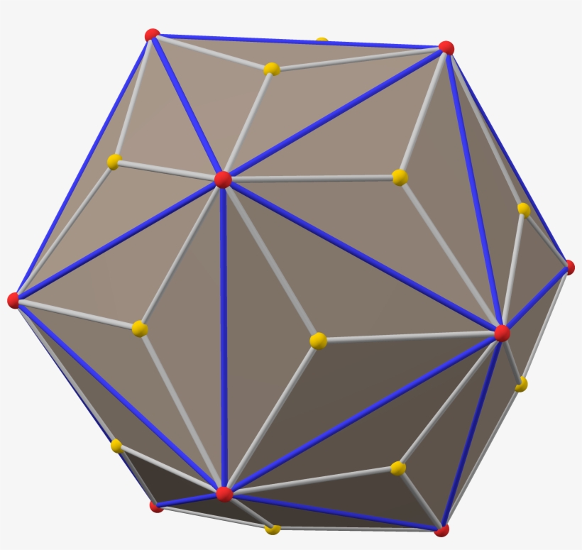 Polyhedron Truncated 12 Dual Max - English Wikipedia, transparent png #3427568