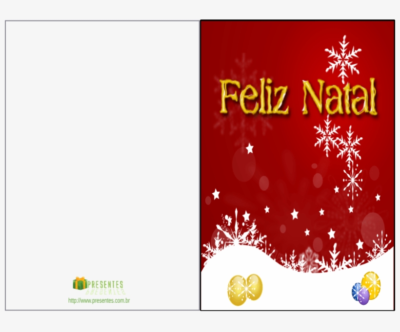 Flocos De Neve - Cartao De Natal Para Escrever, transparent png #3428209