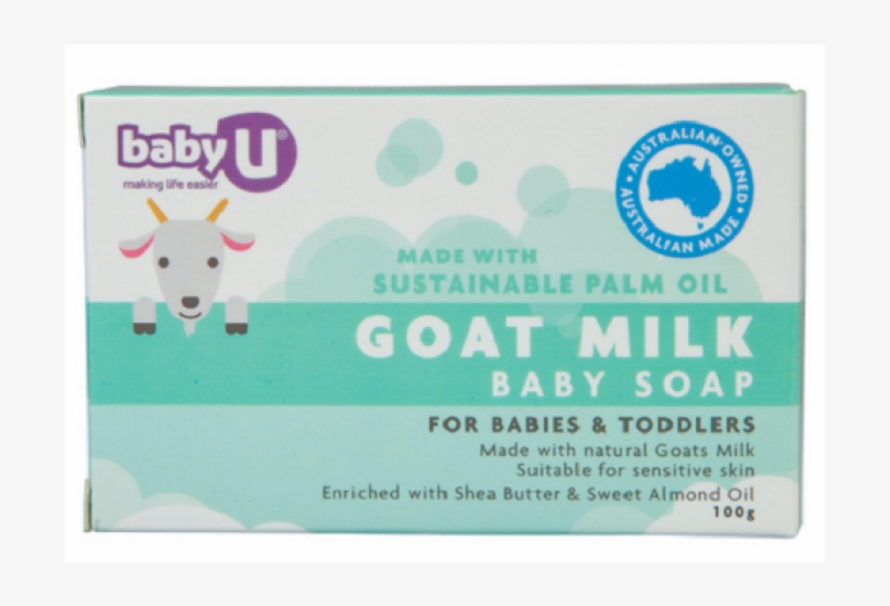 Baby U Goat Milk Baby Soap 100g, transparent png #3428320