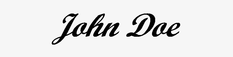 John Doe Sig Transparent Alpha C - Story Of Old Fort Johnson, New York [book], transparent png #3428834