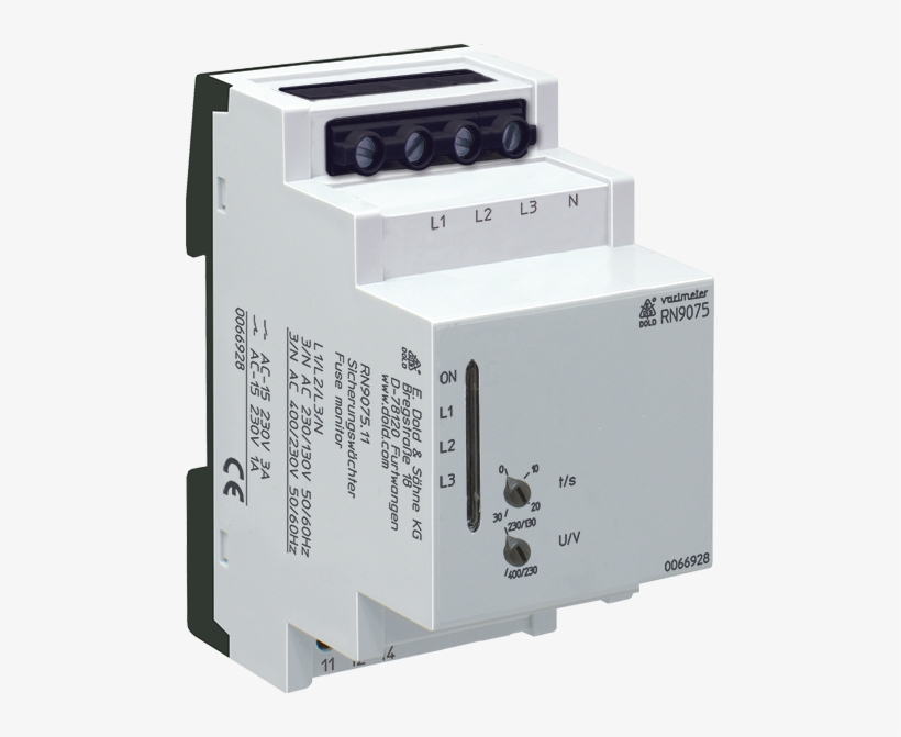 Dold Spannungs Frequenzwächter 0064860 Typ Rp9810.13/100, transparent png #3429913