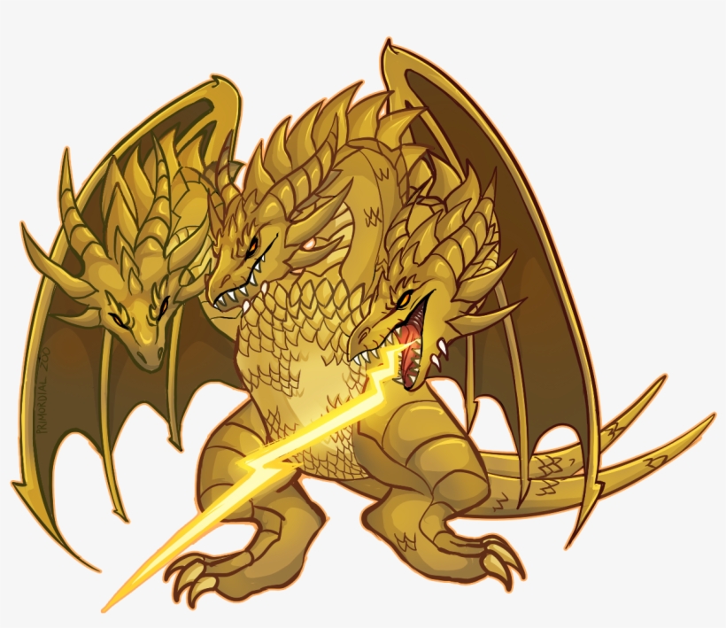 King Ghidorah Sticker - Design, transparent png #3430379