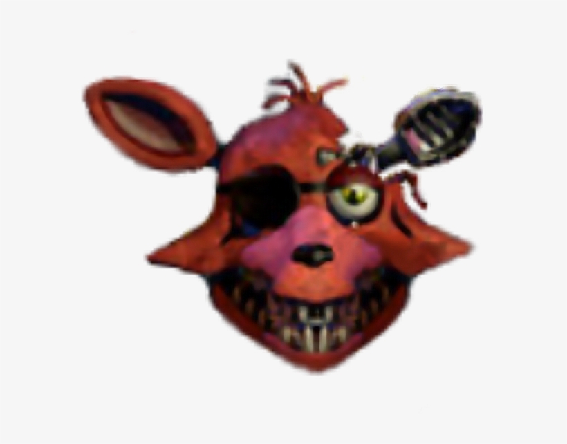 Fox Head Lol Foxy Fnaf Fnaf2 Fnaffoxy Fnaf2foxy Freetoe - Fnaf Old Foxy Head, transparent png #3430704