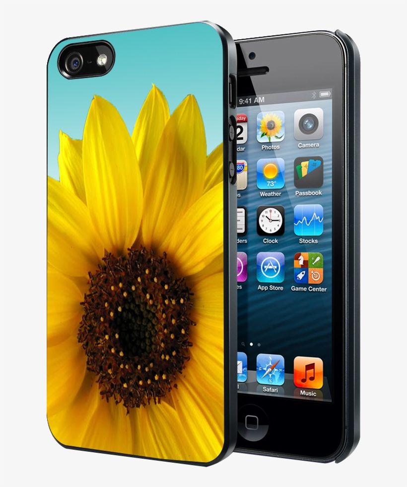 Sunflower Cute Flower Tumblr Inspired Blue Ombre Samsung - Friends Tv Show Iphone 4s Case, transparent png #3431573