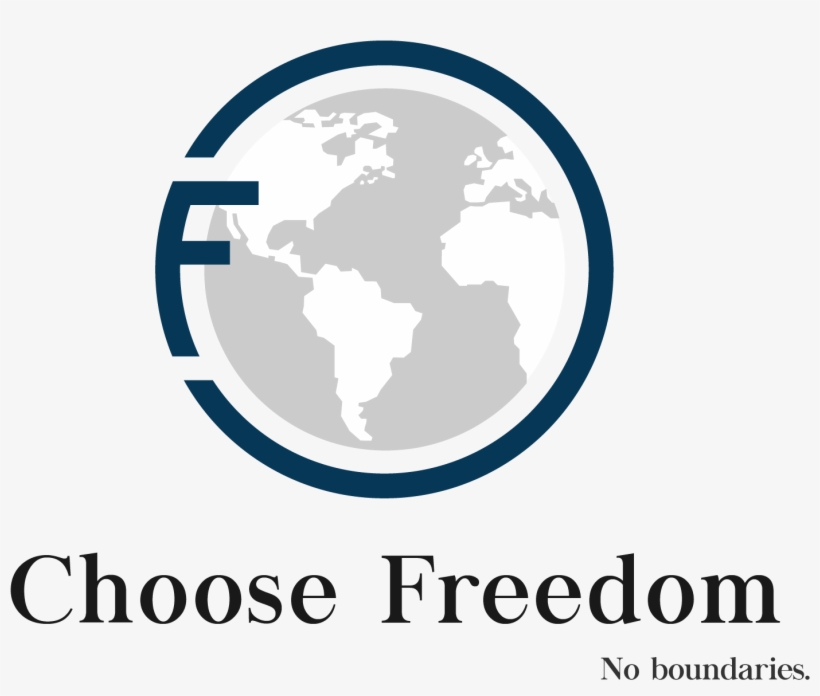 Choose Freedom Logo 2 - Airplane Around The World Png, transparent png #3431763
