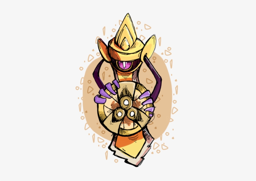 Aegislash By Tikitik - Cartoon, transparent png #3431983