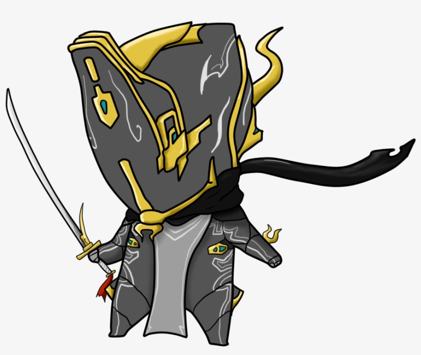 Reakj81 - Warframe Excalibur Umbra Chibi, transparent png #3432161