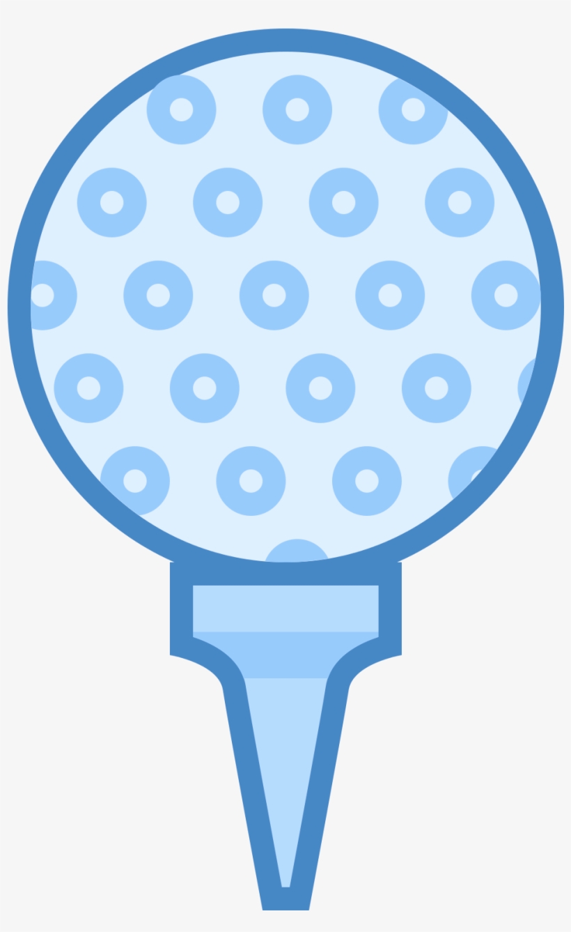 Golf Ball Icon Blue Png Clipart - Golf Ball, transparent png #3432645