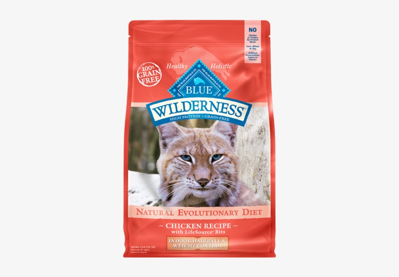 Blue Wilderness™ - Blue Buffalo Cat Food Indoor Hairball Control, transparent png #3432989