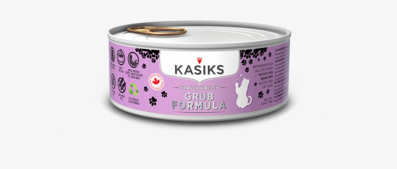 Kasiks Grub Formula 24 Cans - Kasiks Grain Free Canned Cat Food Turkey Formula 5.5, transparent png #3433168