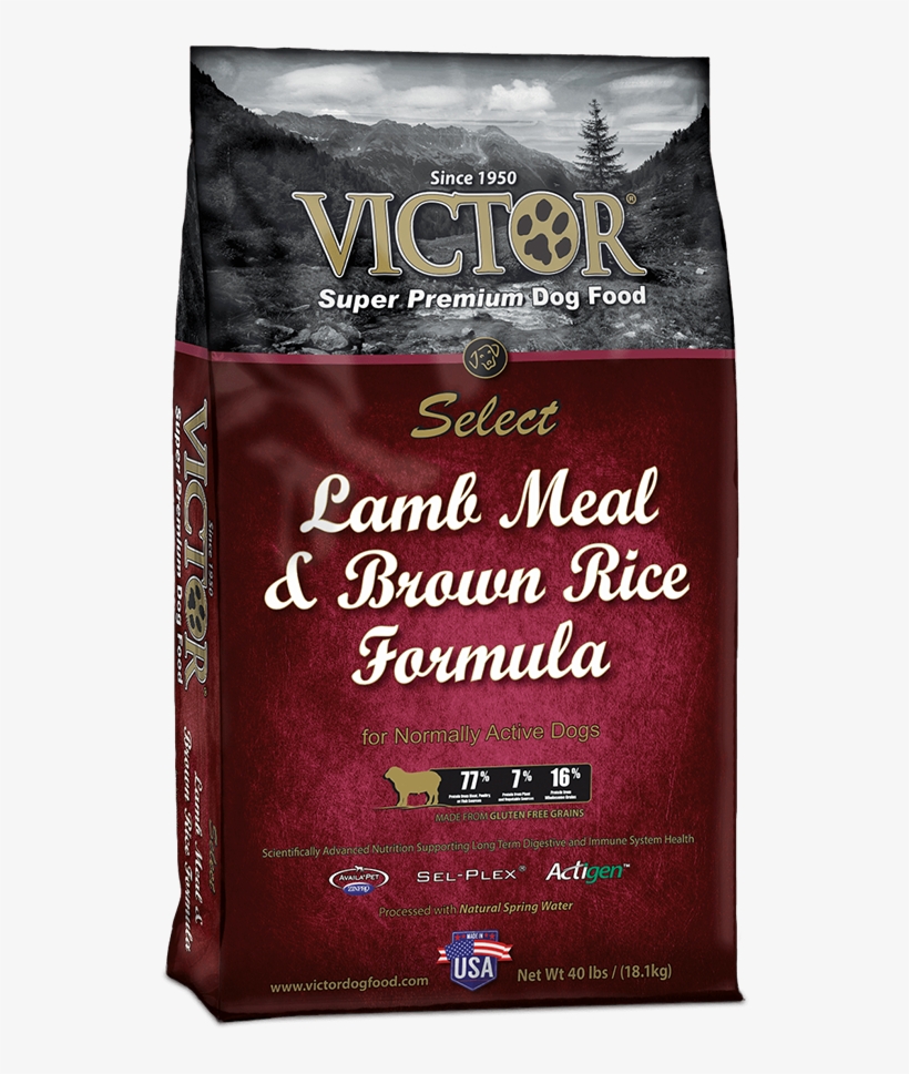 Lamb Meal & Brown Rice Formula - Victor Dog Food Lamb, transparent png #3433390