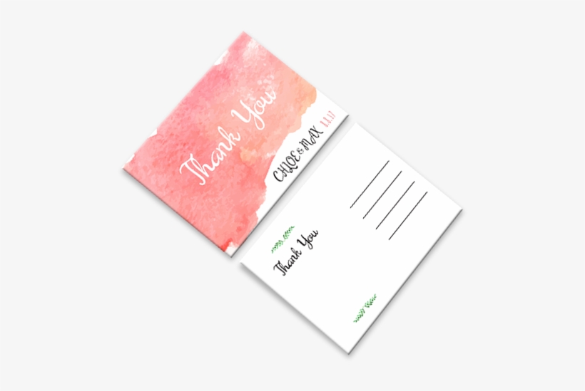 Wedding Thank You Cards - Business Thank You Card Design, transparent png #3435377