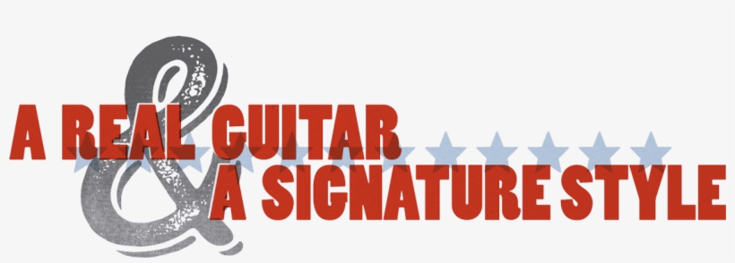 A Real Guitar And A Signature Style - Guitar, transparent png #3435533