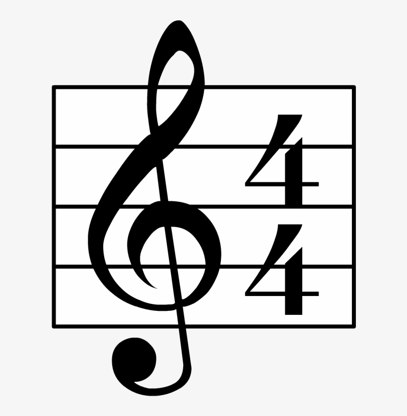 Clefs And Time Signatures - Treble Clef, transparent png #3435717