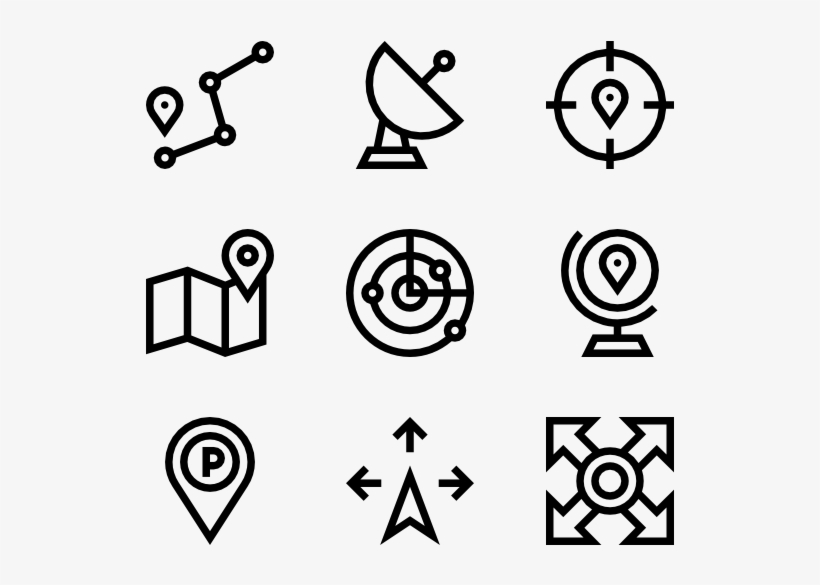 Navigation And Maps - Nice Icons, transparent png #3435726