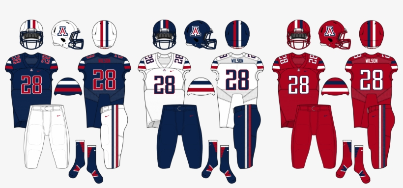 Arizona Wildcats - Arizona Wildcats Football Uniform Concepts, transparent png #3436006